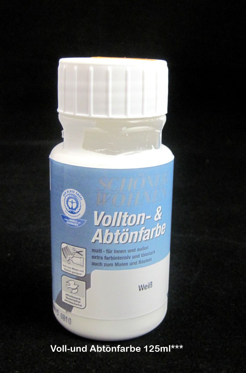 Voll- und Abtönfarbe Weiß 125 ml