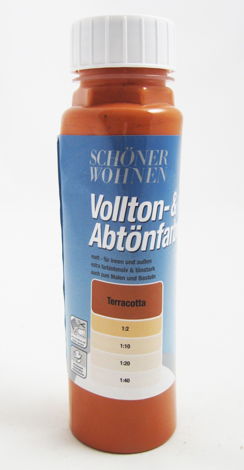 Voll- und Abtönfarbe Terracotta 500 ml