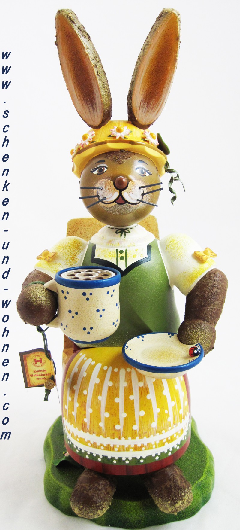 Hubrig - Hasenland Räucherhase " Kaffeegustel" ca. 30 cm