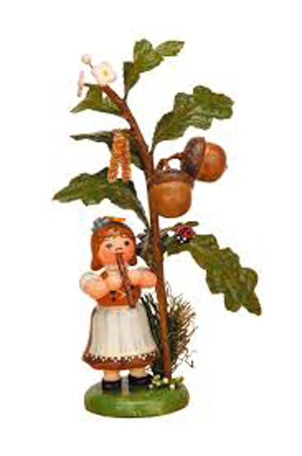 Hubrig - Blumenkind - Herbstkind mit Eichel 13 cm