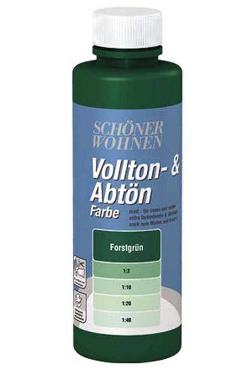 Voll- und Abtönfarbe Forstgrün 250 ml