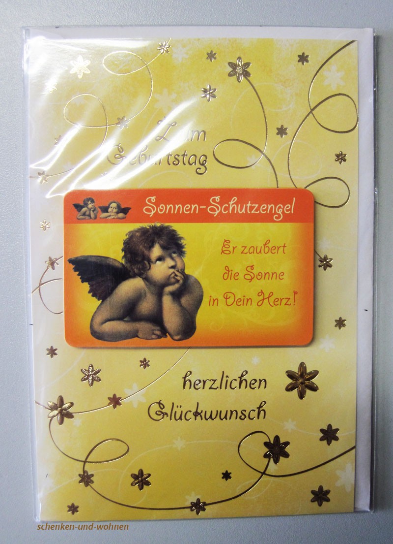 Geburtstagskarte Glückwunschkarte mit Schutzengelmotiv 51-4427