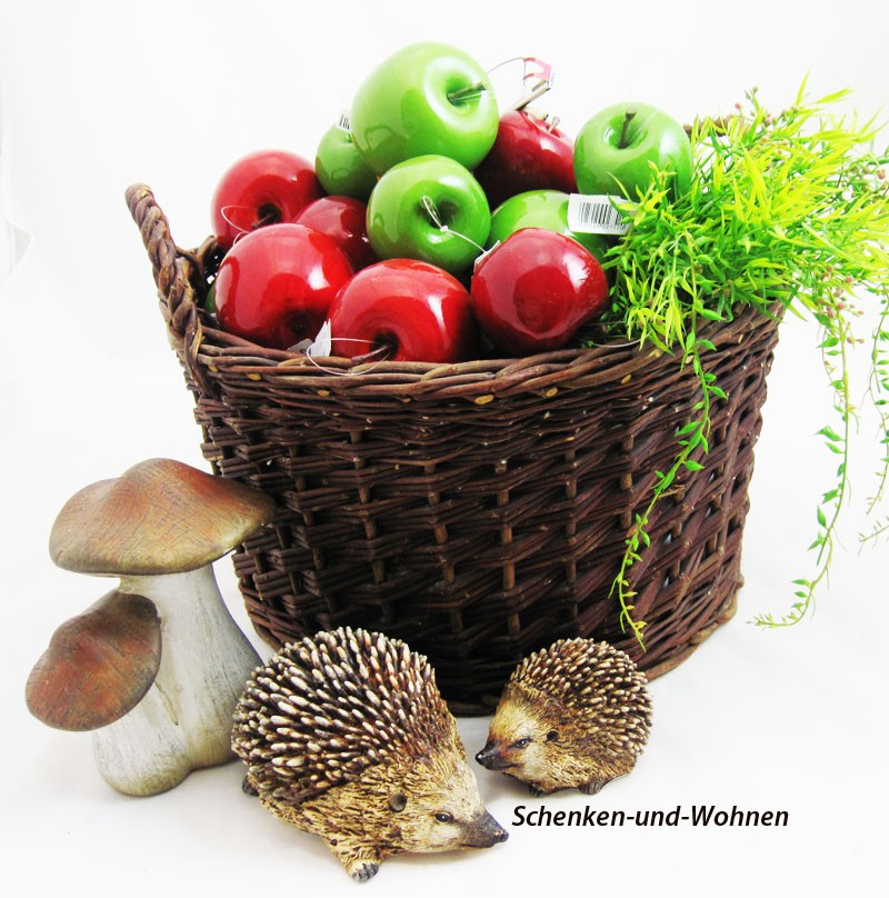 Deko- Apfel rot lackiert aus Kunststoff ca. 8 cm
