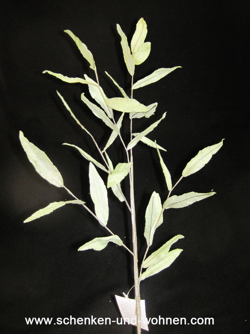 Naturblume - Solarpflanze, Blätterzweig Grün ca. 90 cm lang