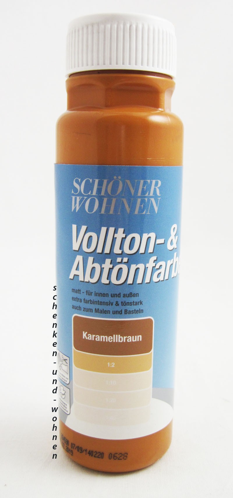 Voll- und Abtönfarbe Karamellbraun 250 ml