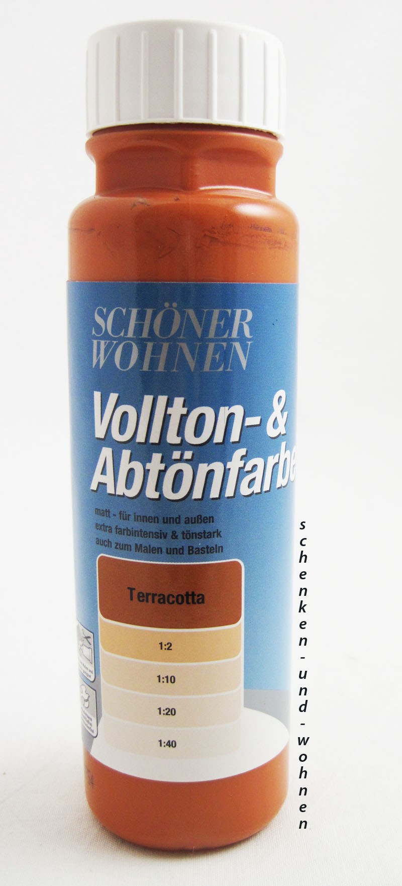 Voll- und Abtönfarbe Terracotta 250 ml