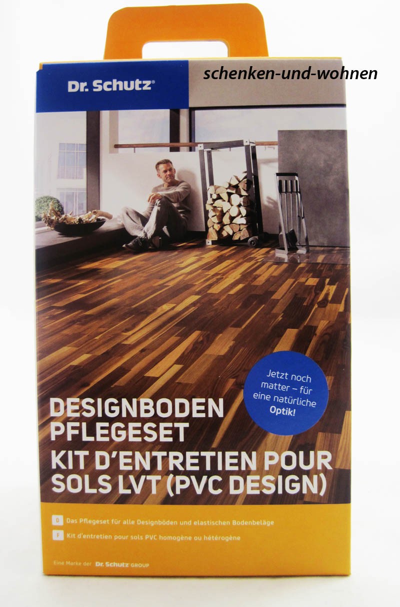 Dr. Schutz CC-D/F-PVC-Designboden-Pflege-Set (PU-Reiniger, Vollpflege matt)