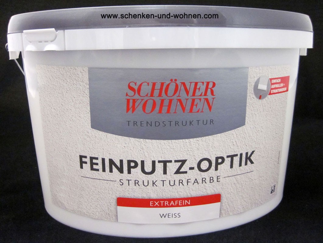 Feinputz-Optik Strukturfarbe extrafein 16 kg Schöner Wohnen