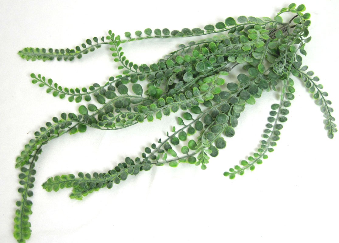 Künstlicher Dekozweig Sukkulenten hängend grün ca. 60 cm