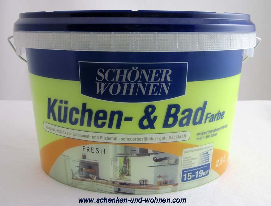 Küchen- und Badfarbe Fresh matt 2,5 l Schöner Wohnen
