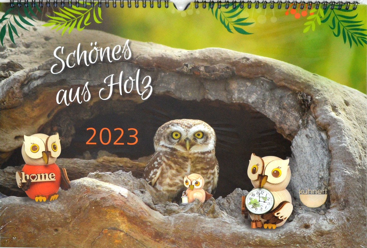 Fotokalender "Schönes aus Holz" Kuhnert 2023 A3