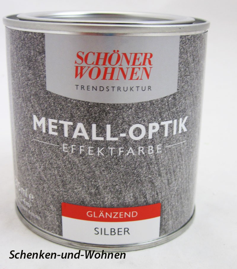 Trendstruktur- Metall-Optik - Effektfarbe Silber glänzend 375 ml