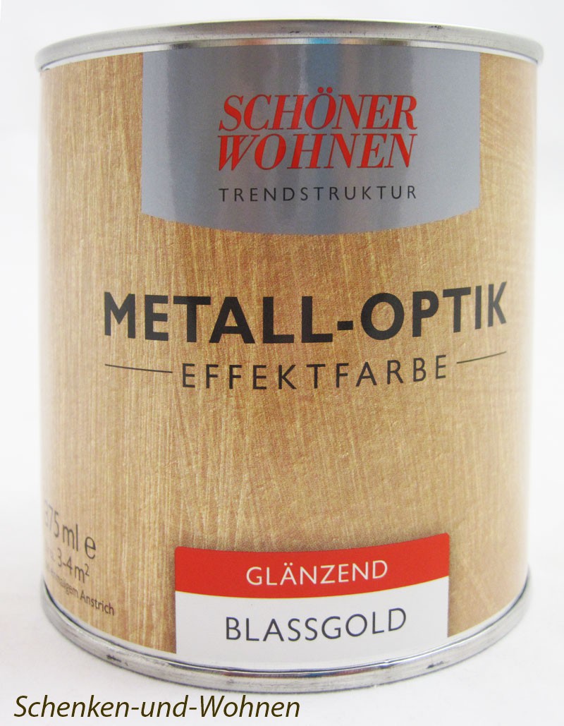 Trendstruktur- Metall-Optik - Effektfarbe Blassgold glänzend 375 ml