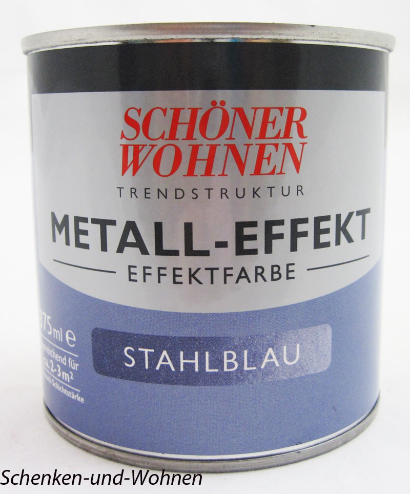 Trendstruktur- Metall-Optik - Effektfarbe Stahlblau 375 ml