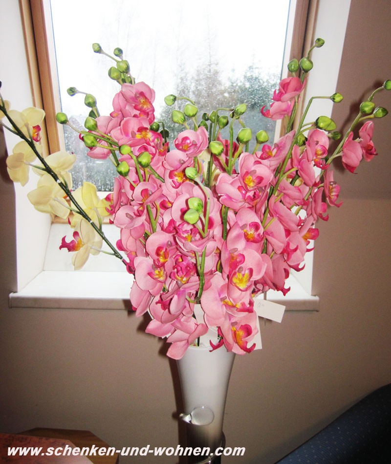 Kunst - Orchidee Phalaenopsis,  Rosa, 80 cm