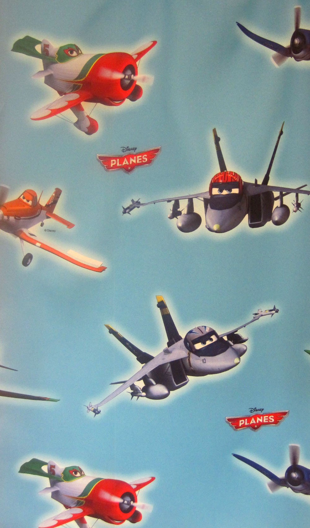 Disney Planes-Kinderzimmerstoff  Black - Out 150 cm breit