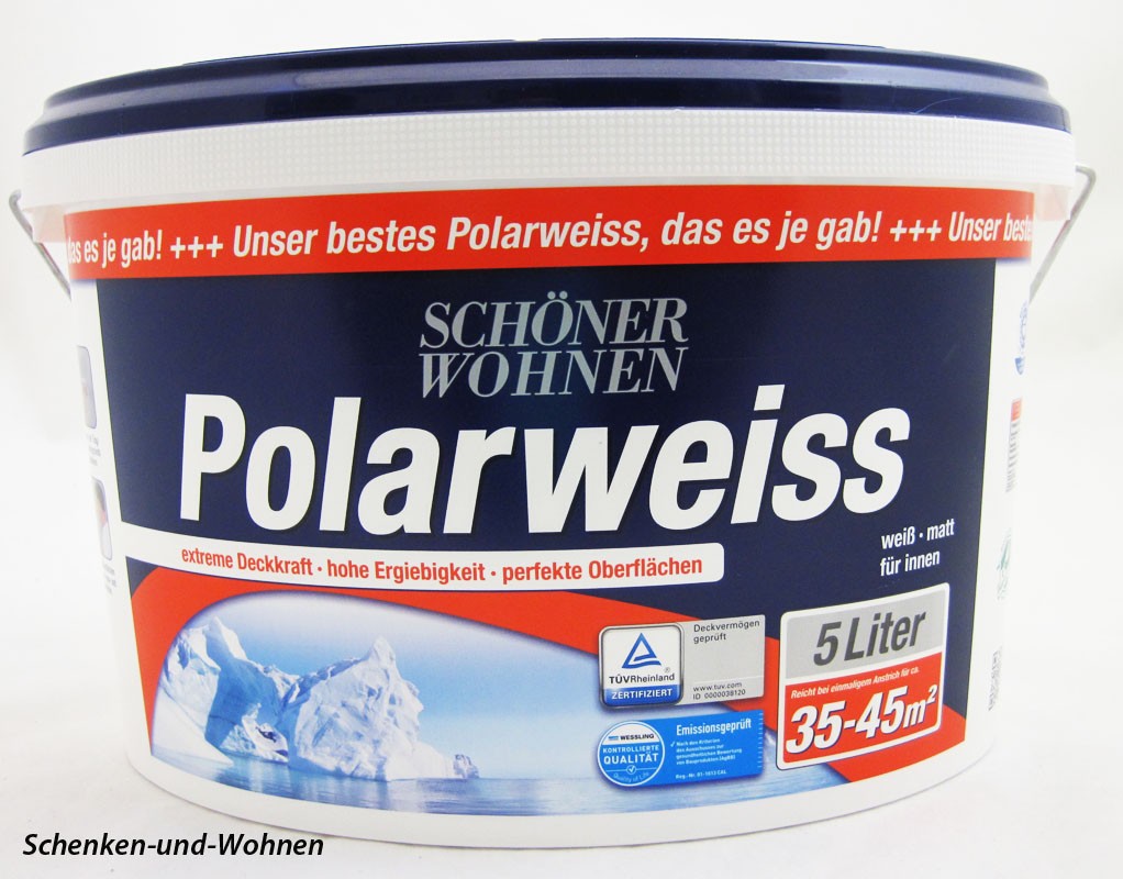 Schöner Wohnen - Polarweiss matt, für Innen 5 L