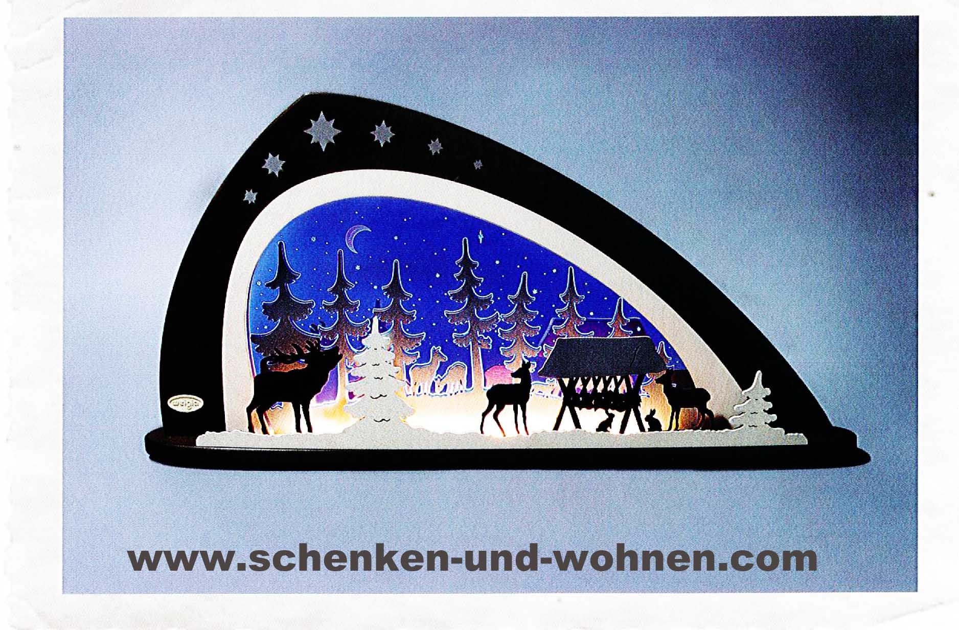 Schwibbogen LED "Waldtiere" 66 x 33,8 x 6 cm (L/H/T)