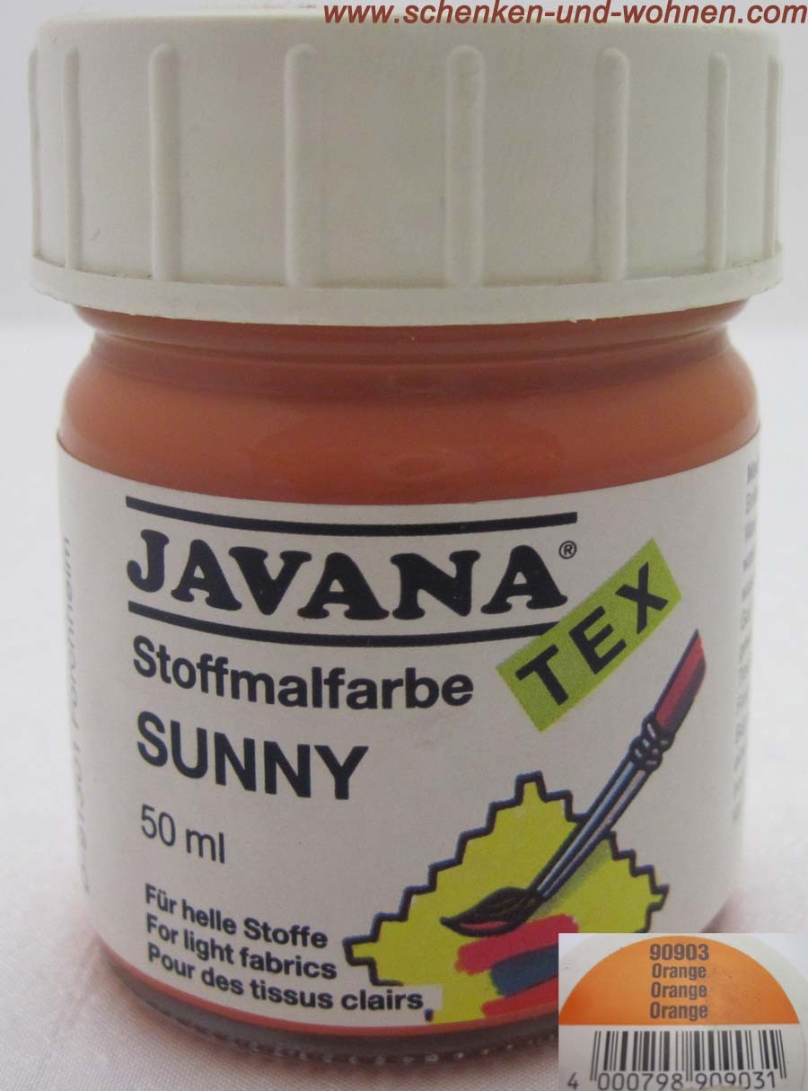 Stoffmalfarbe Sunny 50 ml orange 90903