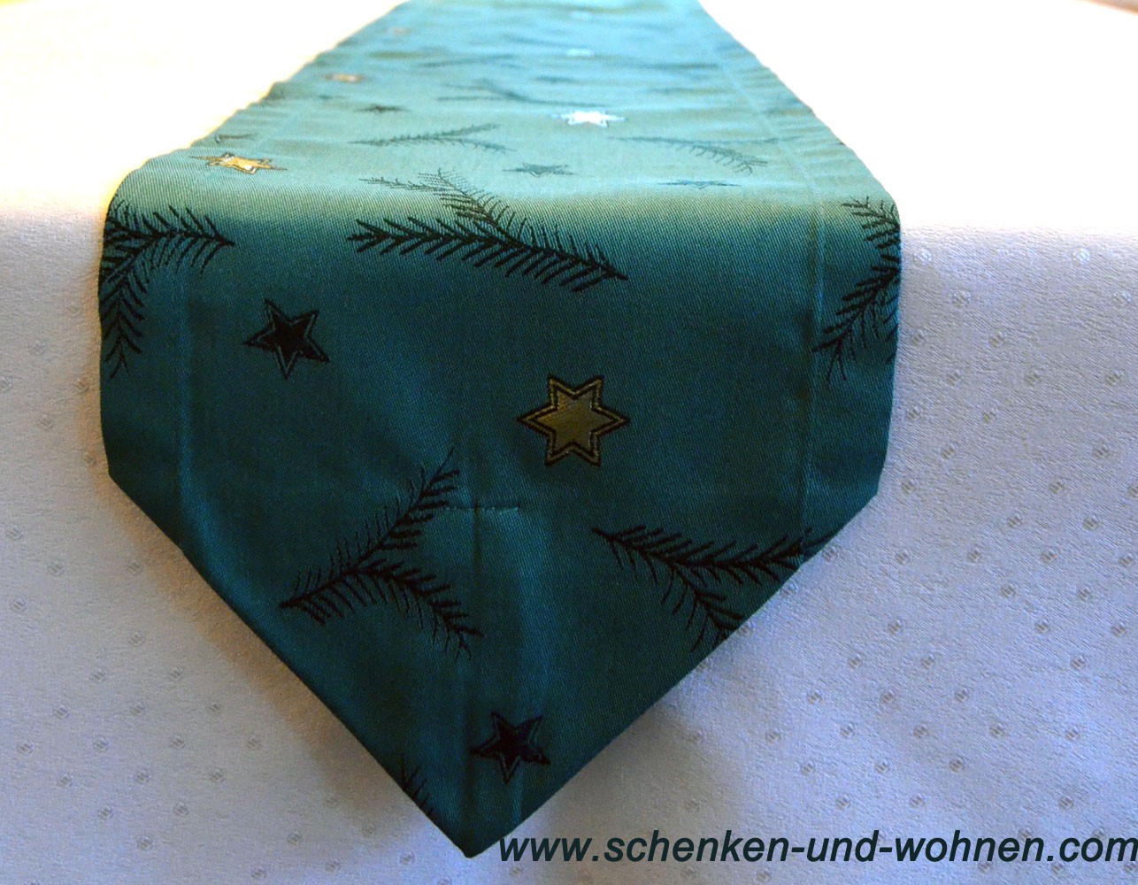 Tischband Weihnachten grün ca.20x160 (BxL)