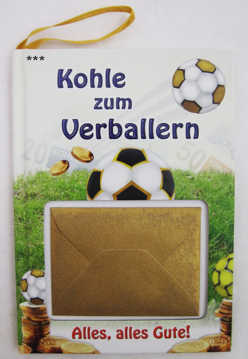 Kleines Wünschebuch  "Kohle zum Verballern" ca. 10,5 x 14,5 cm