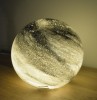 Kugellampe 24 cm Marmor-Schwarz 