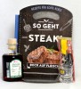 Geschenk - So geht Steak mit Gelenkschmiere und Glas