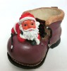 Keramik Schuh mit Weihnachtsmann nostalgisch mehrfarbig ca. 11x21x12cm B/L/H