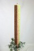 Stabkerze Leuchterkerze Quadratisch Farbverlauf Limone-Rose` ca. 40 cm 
