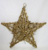 Deko-Weide-Stern gold zum Hängen oder Stellen, ca. 36cm