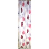 1 Dekoschal Seitenschal  weiß mit Blumen BxH ca. 50 cm x 2,45 m