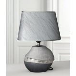Keramik-Lampe Bridgetown grau-silber 37x27,5x19 (HxBxT)