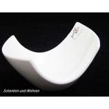 Dekoschale-Dipschale Lounge porzellain bowl white ca. 7 x 11 x 13 cm