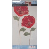 Wandaufkleber Meadow Red 4 Sticker Wandtattoo