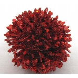  Deko Allium Kugel Rot mit Glitzer und Pailletten Ø ca. 5 cm 