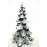 Deko-Baum Winterzeit Frostoptik weiß-silber ca. 29cm hoch
