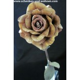 Naturblume - Solarpflanze, Rose braun ca. 60 cm lang