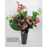 Deko-Blumenstrauß, rosa-grün, ca. 55 cm