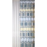 Dekoschal Seitenschal BxH ca. 55x1,92 taubenblau-creme-transparent