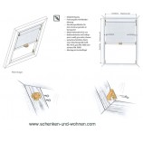 Dachfenster - Basis - Rollo, Stoff  "London" gelb