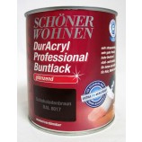 DurAcryl Professional Buntlack, Schokobraun, glänzend 750 ml wasserverdünnbar