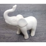Elefant 19 cm Porzellan - Weiss