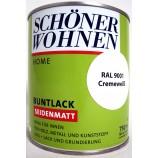 Home Buntlack - Acryllack, seidenmatt, RAL 9001 cremeweiß, 750 ml