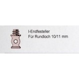 10 Stück I-Endfeststeller 10/11 mm für Rundloch Kunststoff