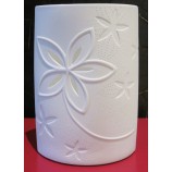  Porzellan-Lampe Ellipse -Glücksmomente- weiß, ca.28,5 x 18 x 10 cm  (H/B/T)