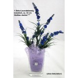 1 Deko-Lavendelzweig, künstlich, lila/blau dunkel ca. 33 cm