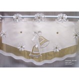 Weihnachten Panneaux  "Glocke" ecru`- gold ca. 30 x 60 cm (H/B)
