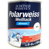 Polarweiss Weißlack 750 ml glänzend Acryl-Lack