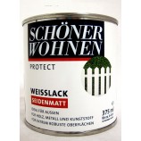 Protect Weisslack - Alkydharzlack, seidenmatt, weiß, 375 ml