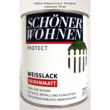 Protect Weisslack - Alkydharzlack, seidenmatt, weiß, 750 ml